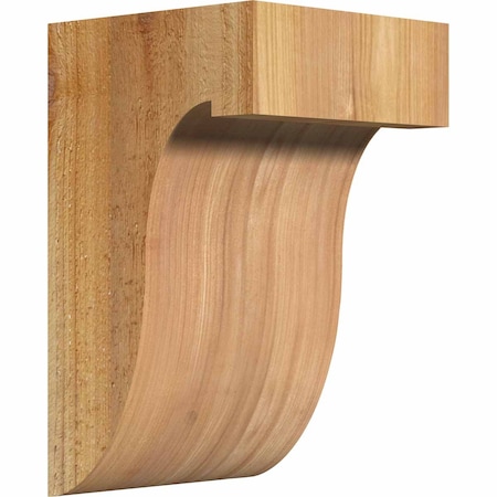 Ekena Millwork Del Monte Rough Sawn Corbel, Western Red Cedar, 6"W x 6"D x 10"H COR06X06X10DEL00RWR